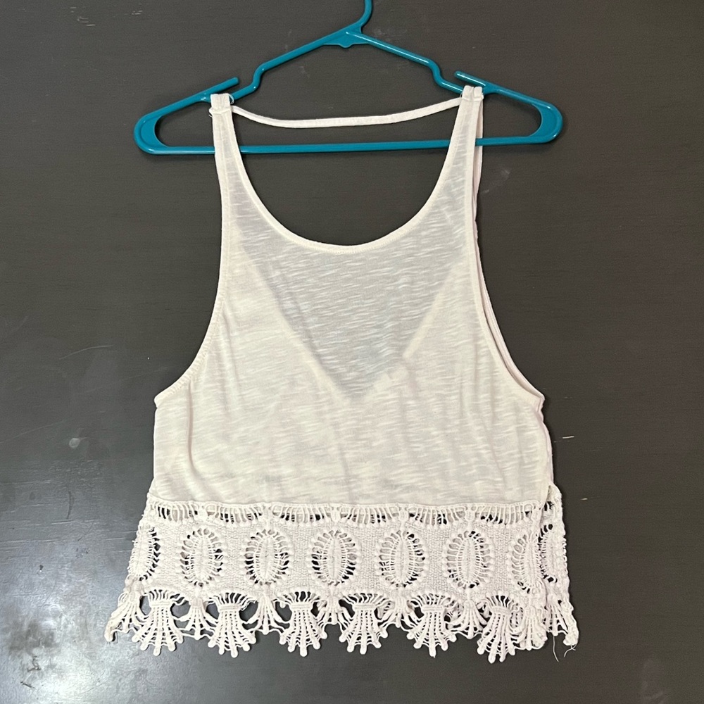 Ivory Crochet Top - Size XS